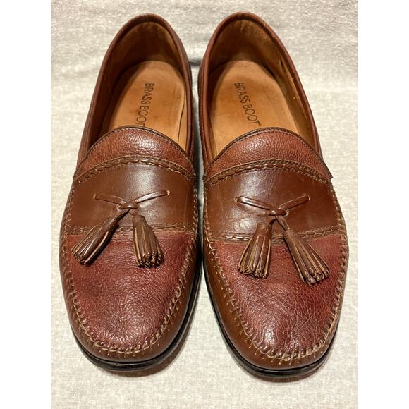 Brass Boot Men’s Size 13 Tassel Loafers Leather Uppers, Insole and Outsole. - Picture 1 of 10